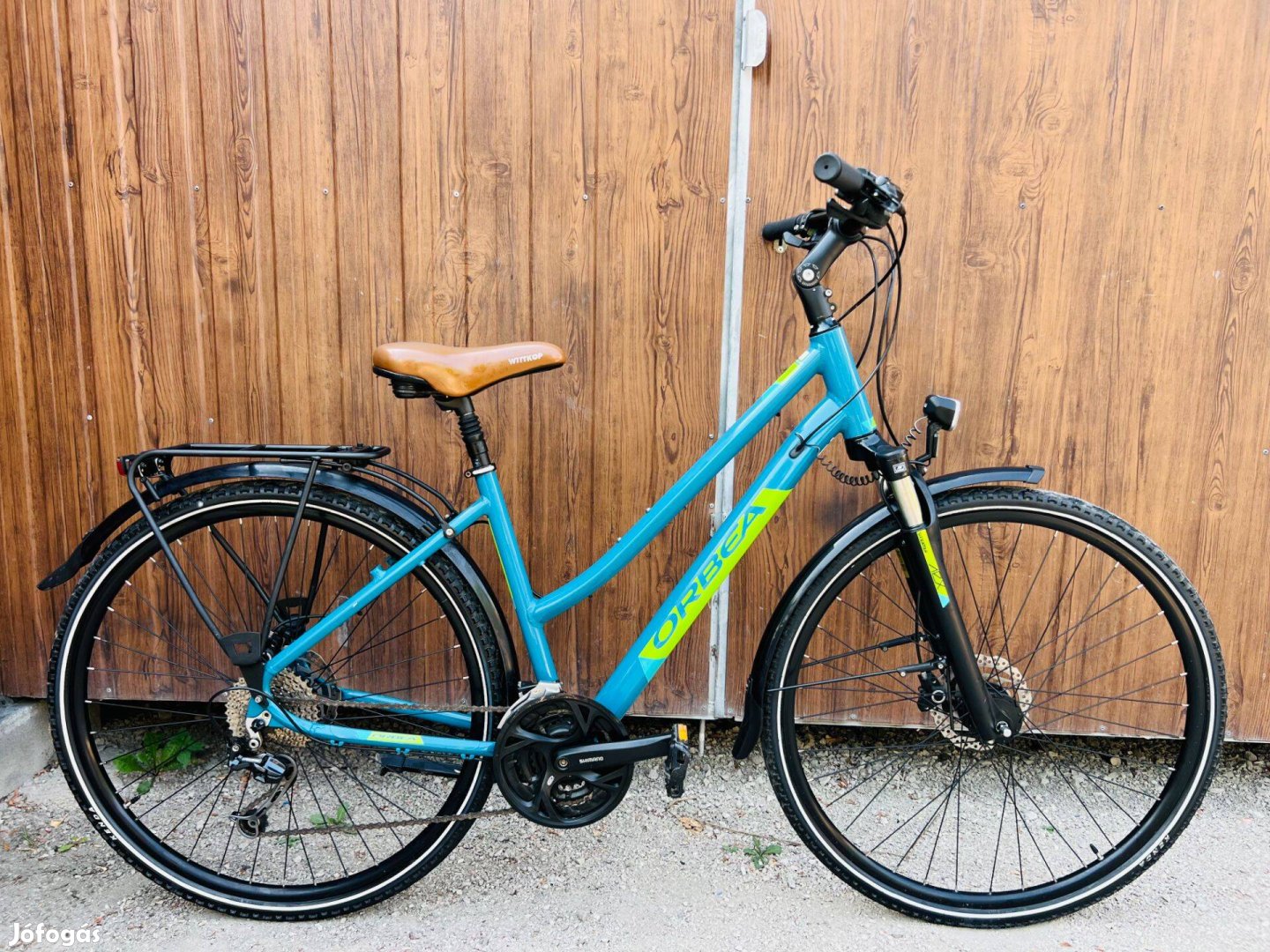 28" Orbea aluvázas kerékpár Gyönyörű áll!Deore/3x9s/Hidrfék/Agydinamó