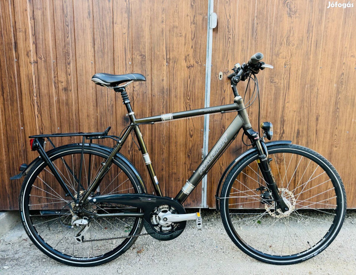 28" Raleigh aluvázas kerékpár Gyönyörű áll!LX/3x9s/Hidrfék/Lockout