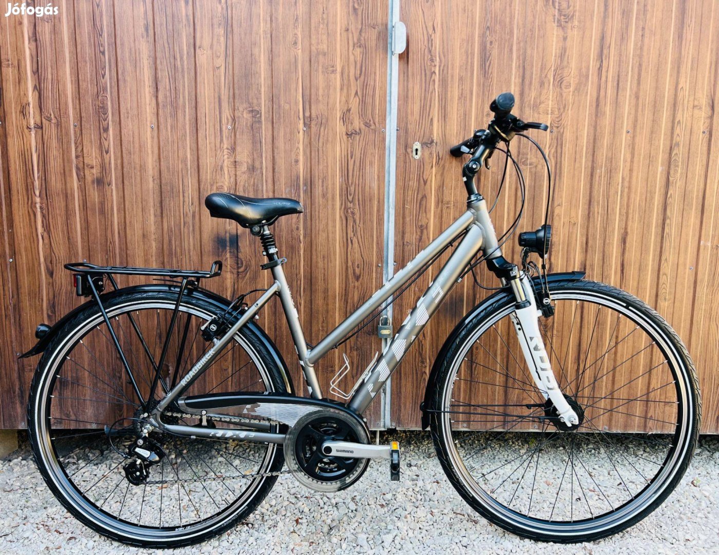 28" Rixe aluvázas kerékpár Gyönyörű áll!Hidrfék/3x8s/Shimano/Agydinamó