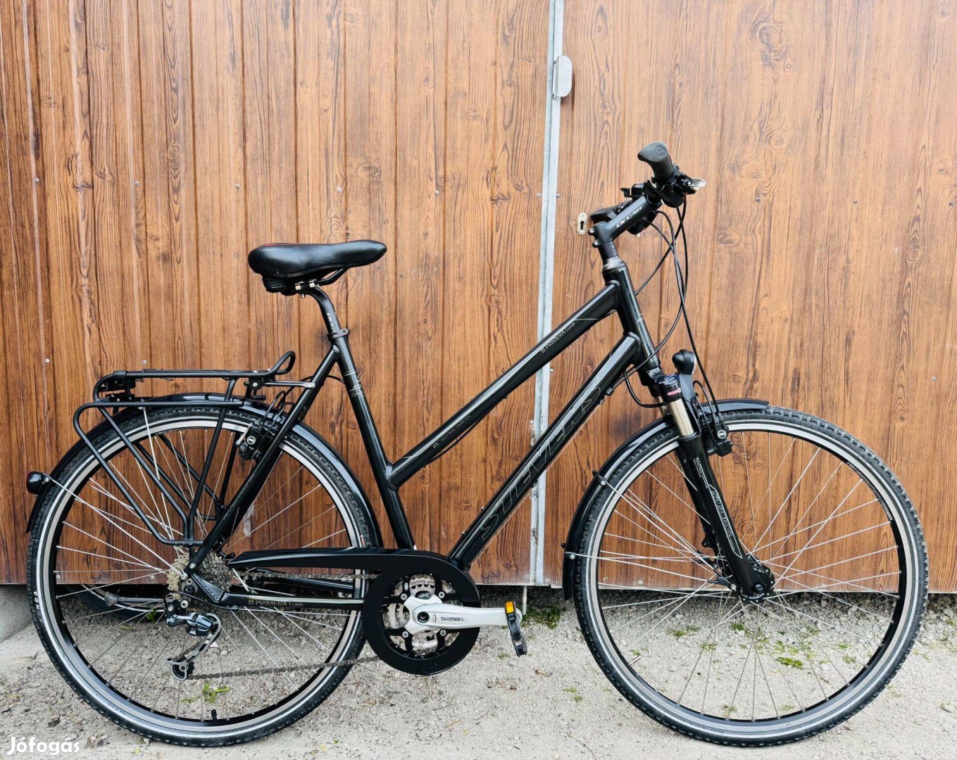 28" Stevens Trekking kerékpár Kiváló áll!Fulldeore/3x9/Hidrfék/Lockout