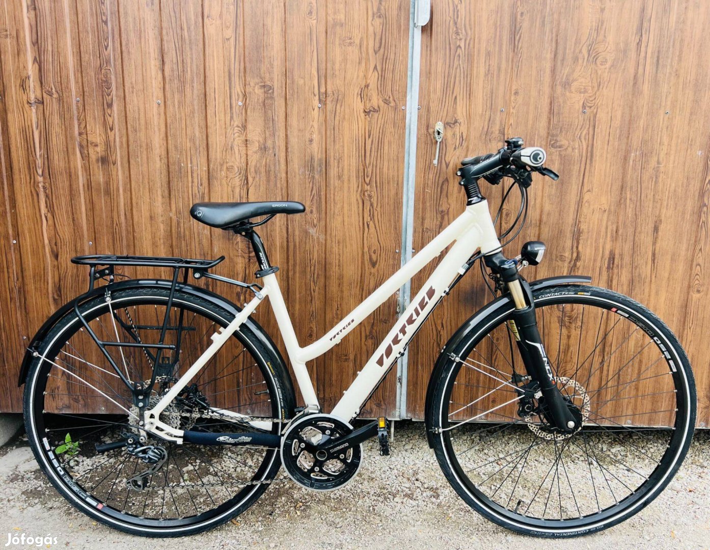 28" Vortrieb aluvázas kerékpár Gyönyörű!Deore/3x10/Hidrfék/Integrhajt