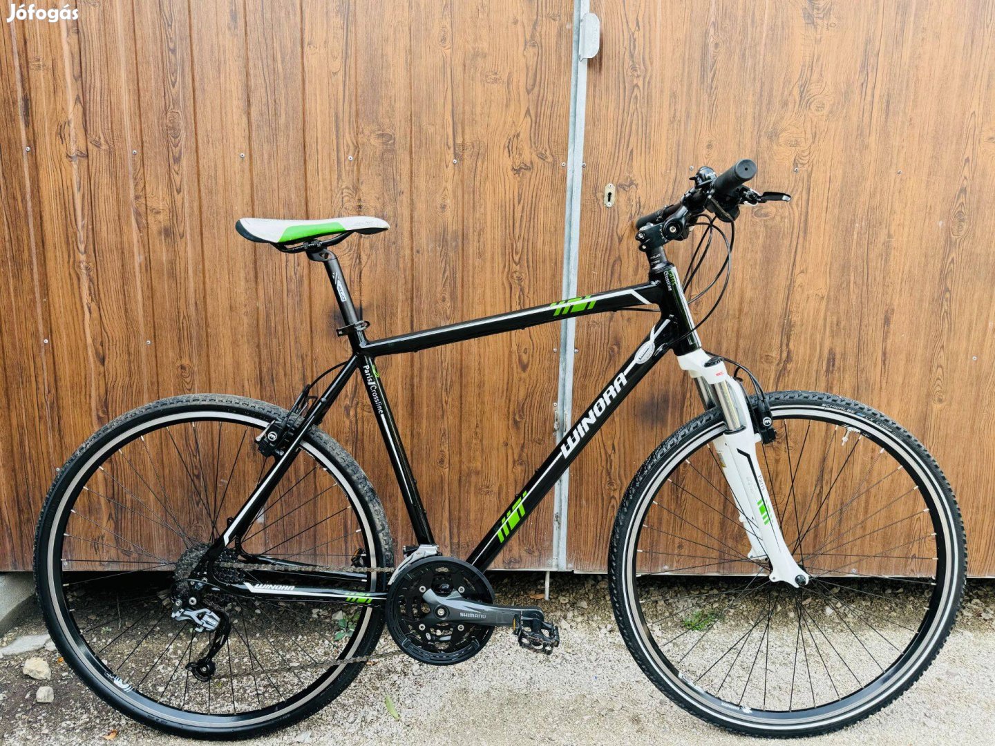 28" Winora aluvázas kerékpár Gyönyörű áll!SLX/3x9s/Hidrfék/Lockout/