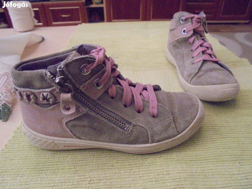 28-as Superfit cipzáros lány bőr cipő 28