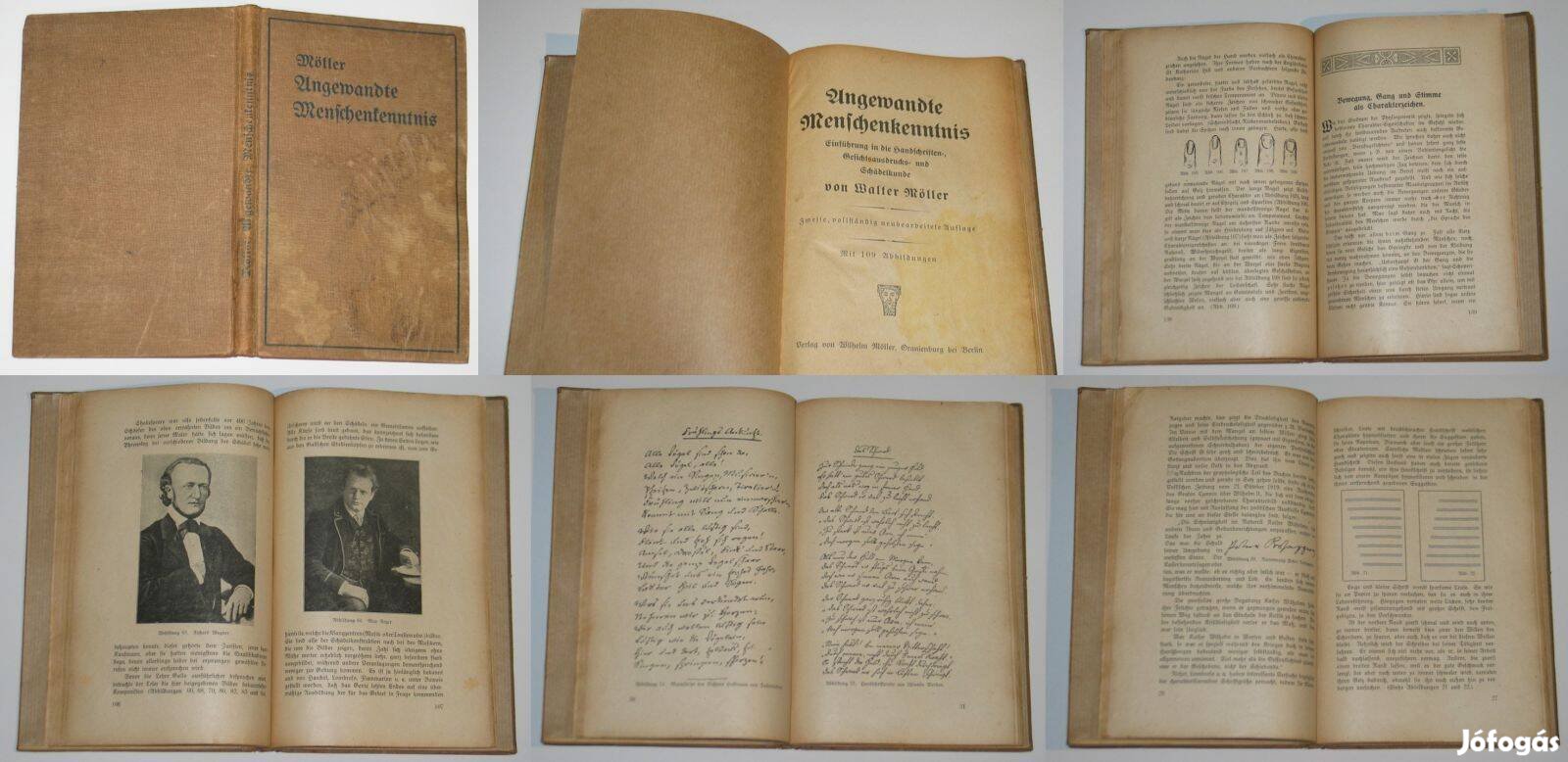 2990 Ft Angewandte Menschenkenntnis 1919 grafológia német kézírás Bp
