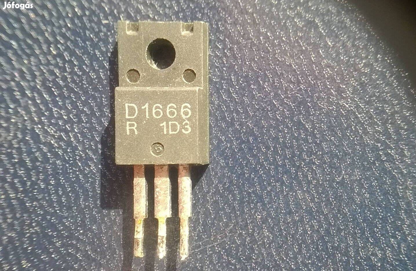 2SD 1666 N tranzisztor , 60 V , 3 A , bontott