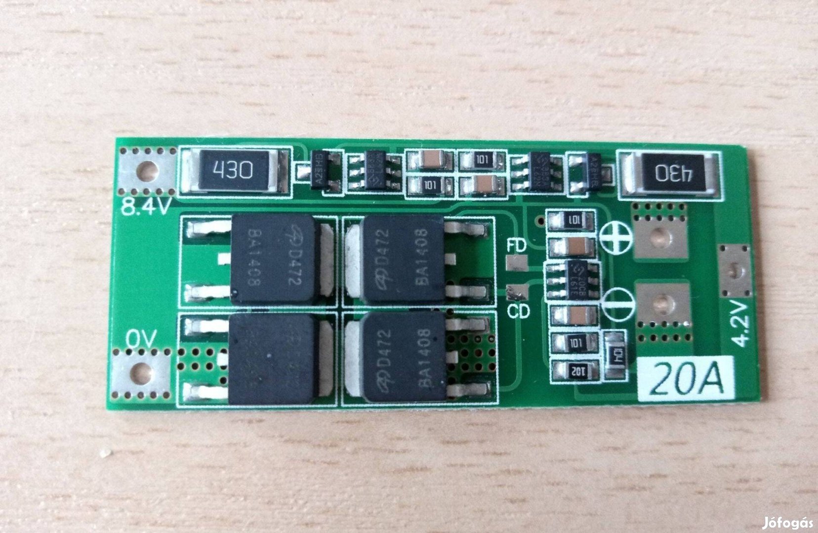 2S BMS, Li-Ion, Lítium, napelem, akkumulátor