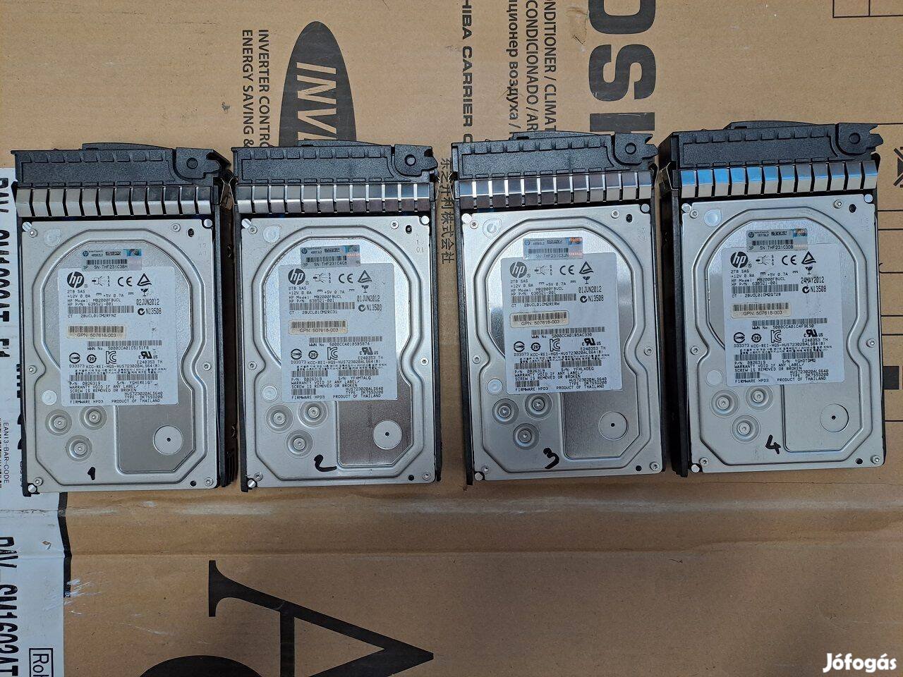 2TB HP SAS vinyók