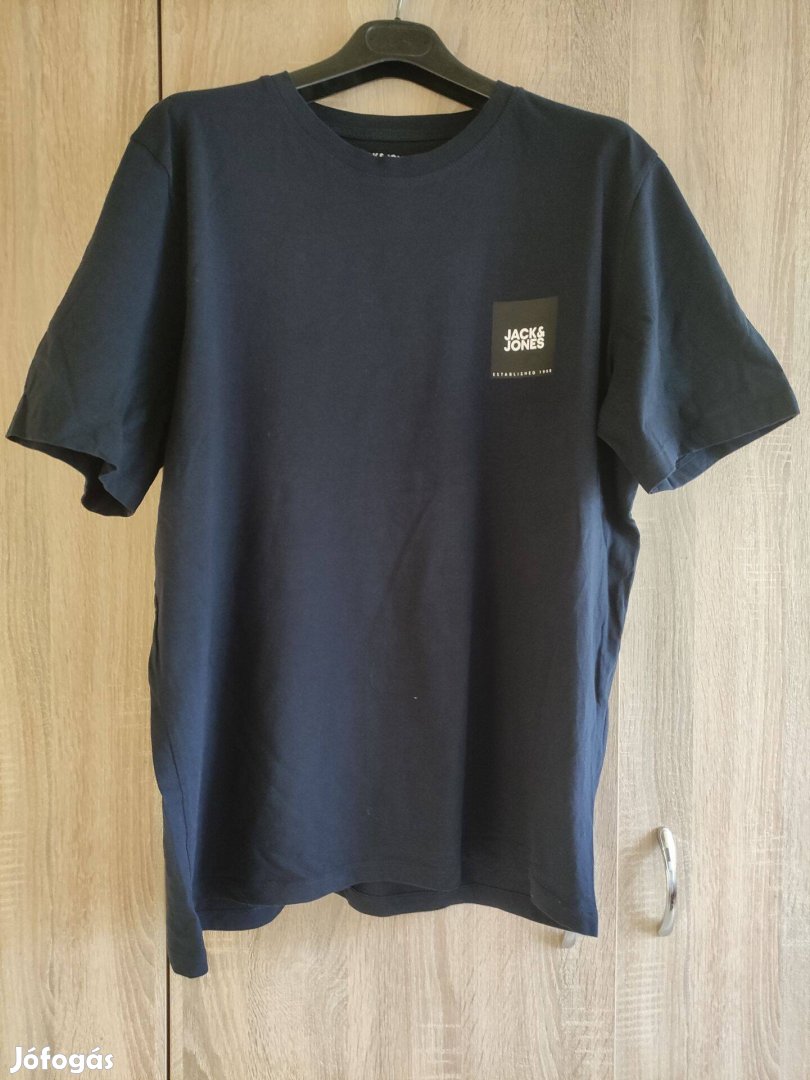 2XL-es sötétkék férfi póló Jack&Jones