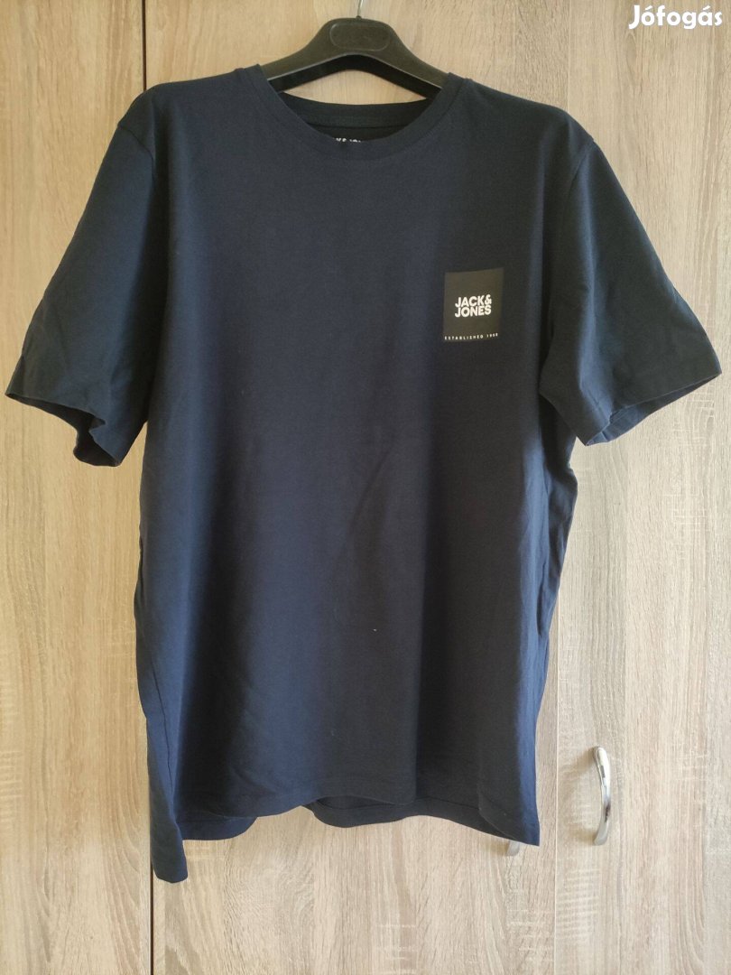 2XL-es sötétkék férfi póló Jack&Jones