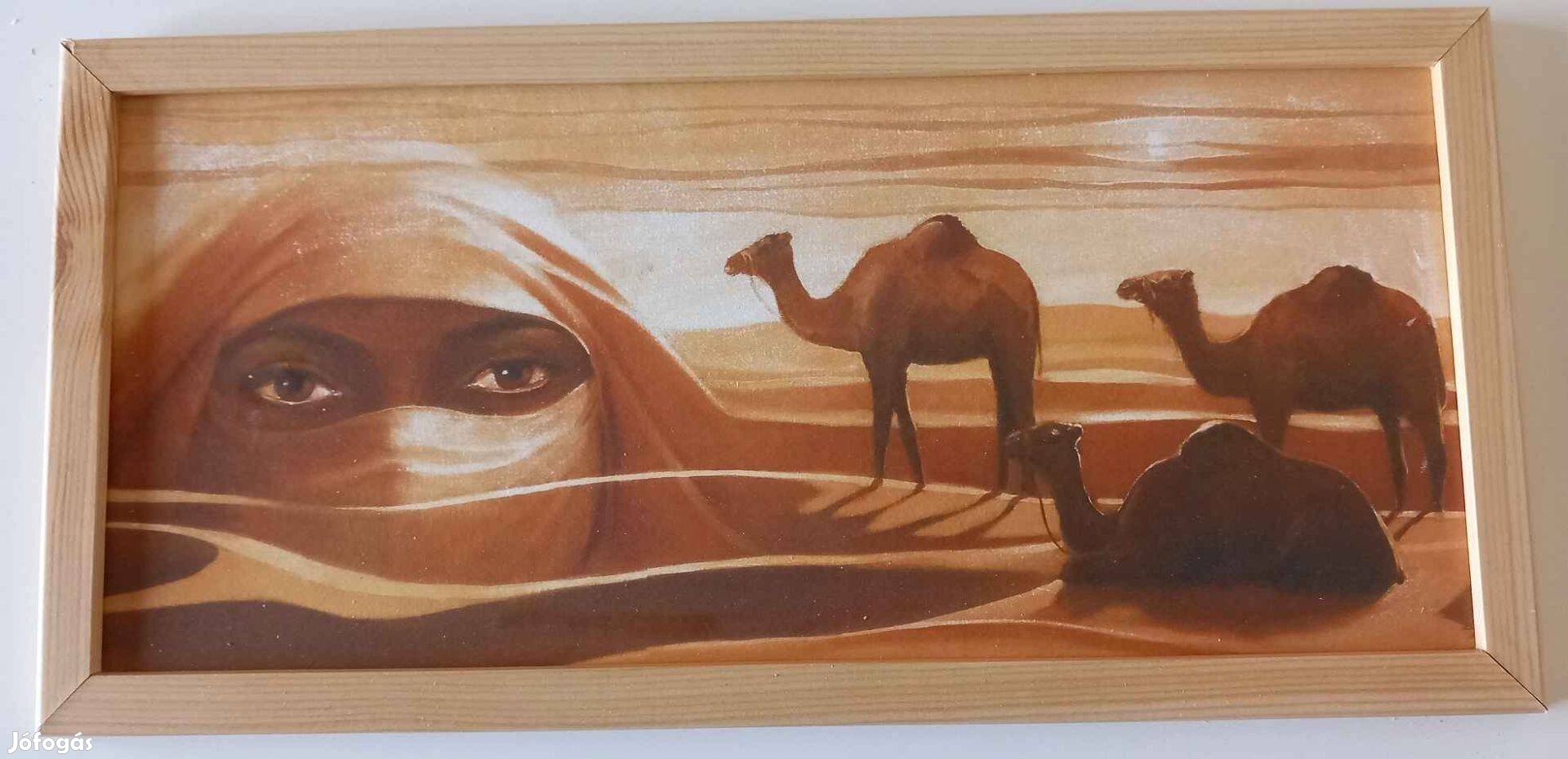 2.000ft-ért eladó tevés, beduinasszonyos kép a XI.-kerületben