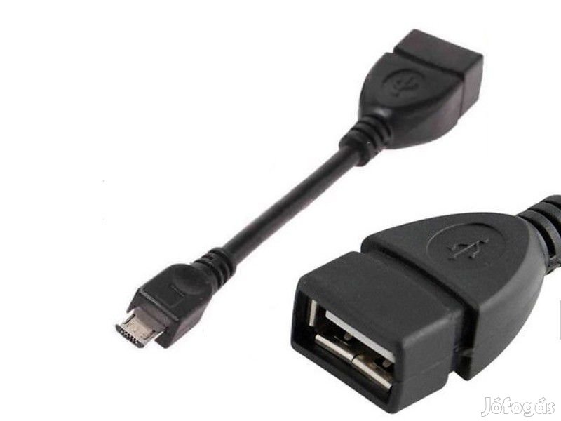 2.0 USB anya - Micro USB apa 10cm átalakítókábel