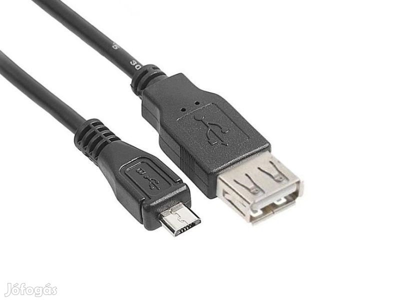 2.0 USB anya - Micro USB apa 3m átalakító kábel