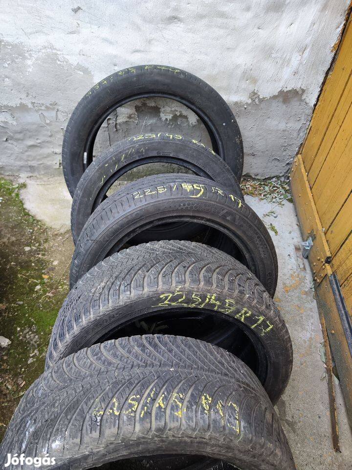 2+1+1 225/45 R17 téli és nyári gumi, gumiabroncs, autógumi