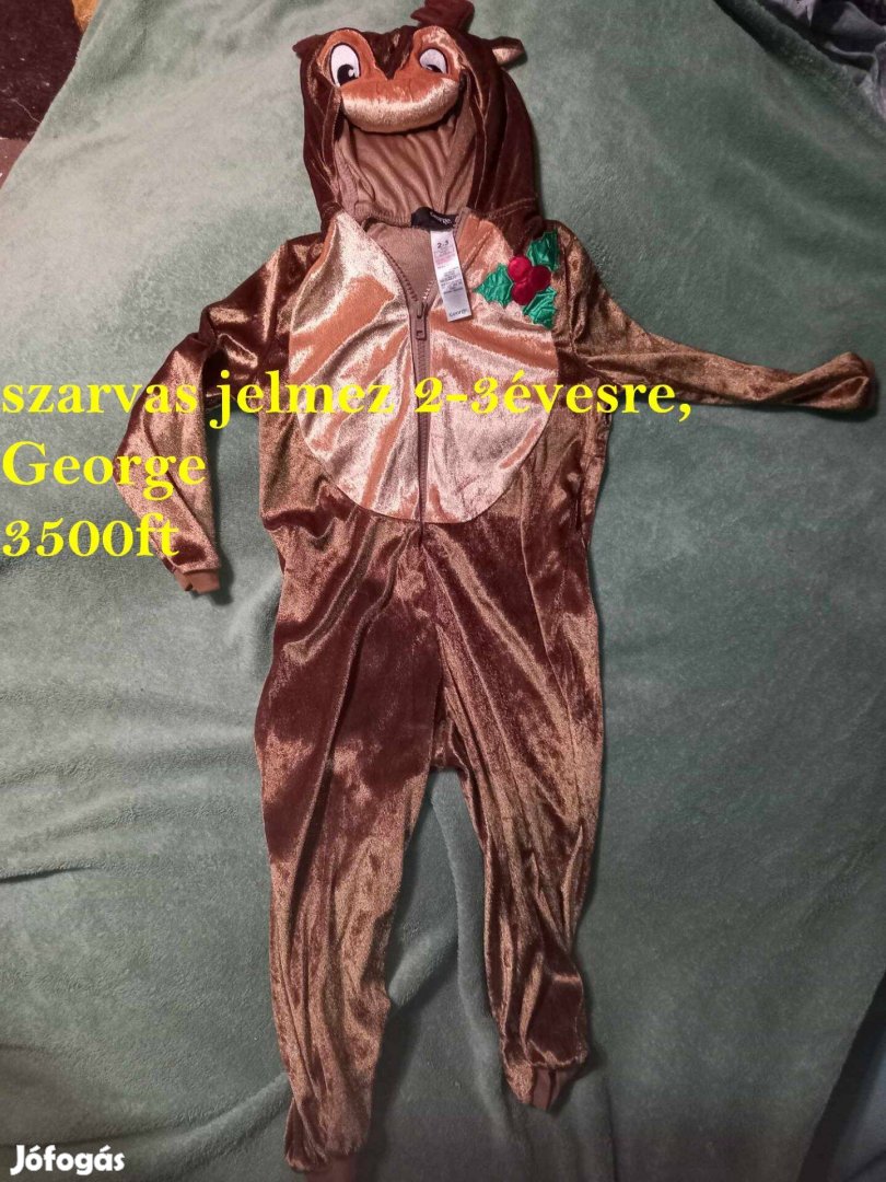 2-3évesre George szarvas jelmez 3500ft