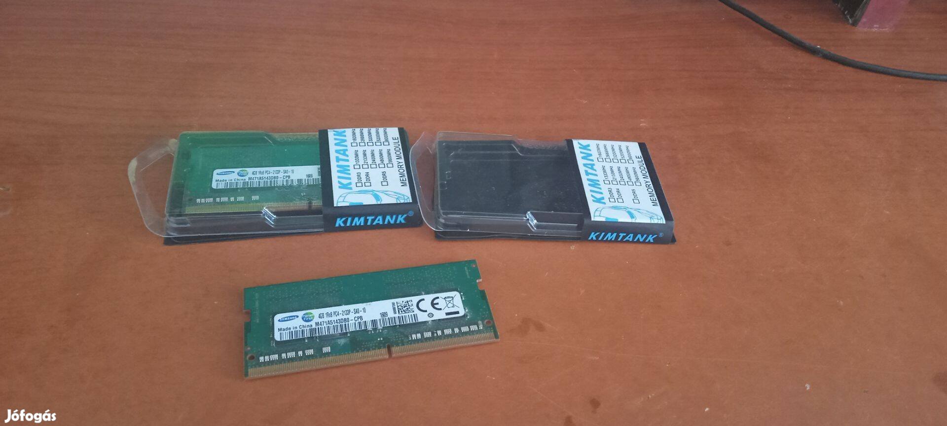 2×4 GB laptop memória DDR4 párban