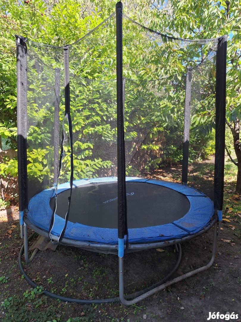 2,4m trambulin hálóval