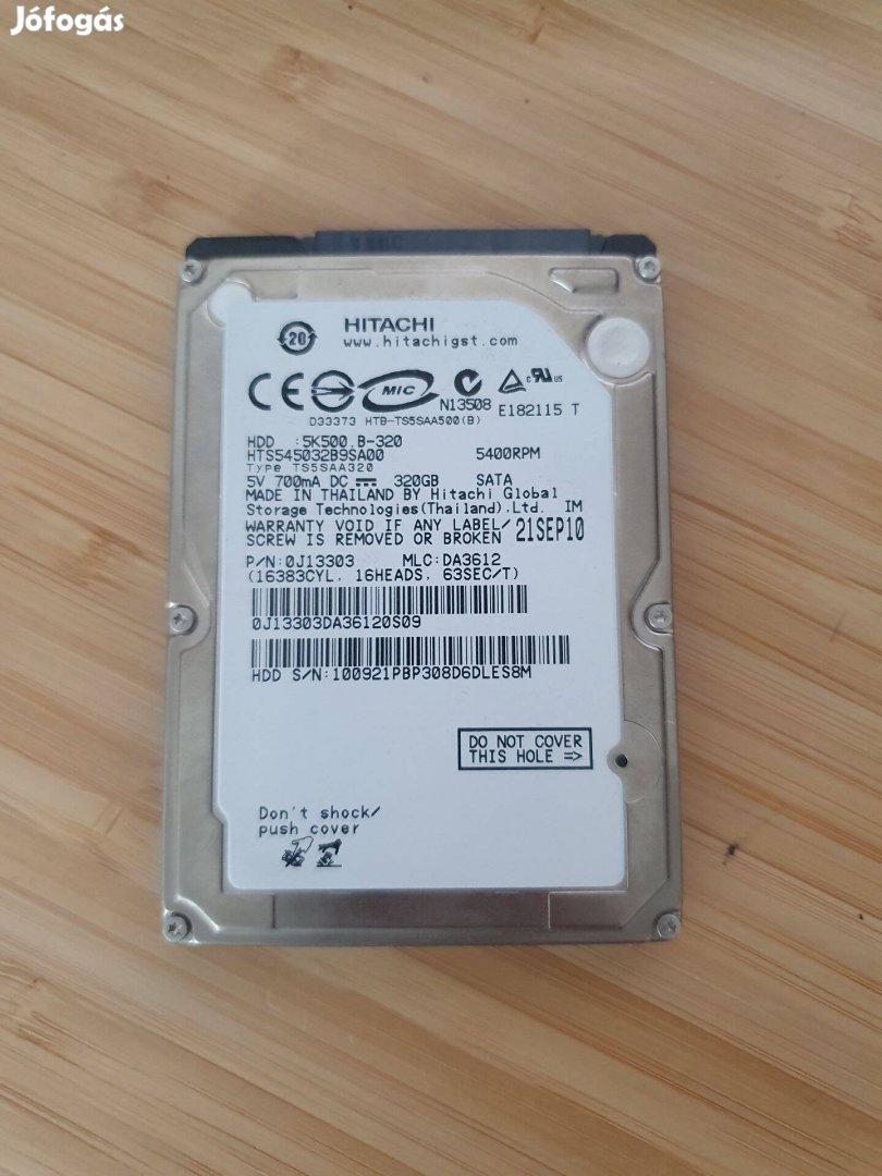 2.5" laptop HDD 320 GB