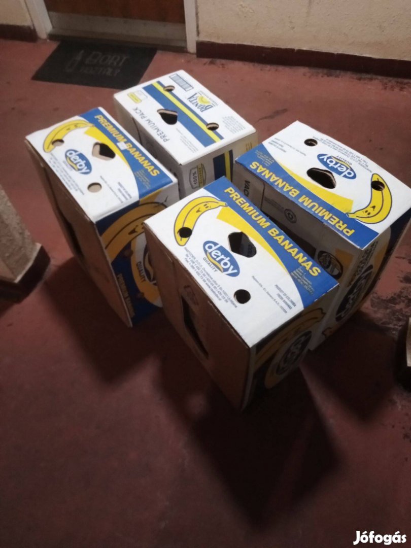 2-8db Költöztető doboz Banános doboz Banános karton eladó óbuda