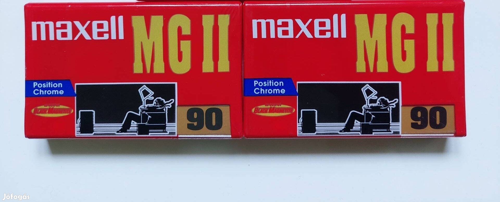 2-DB Maxell MG II 90 Position Chrome Kazettás MAGNÓ Kazetta Maxell