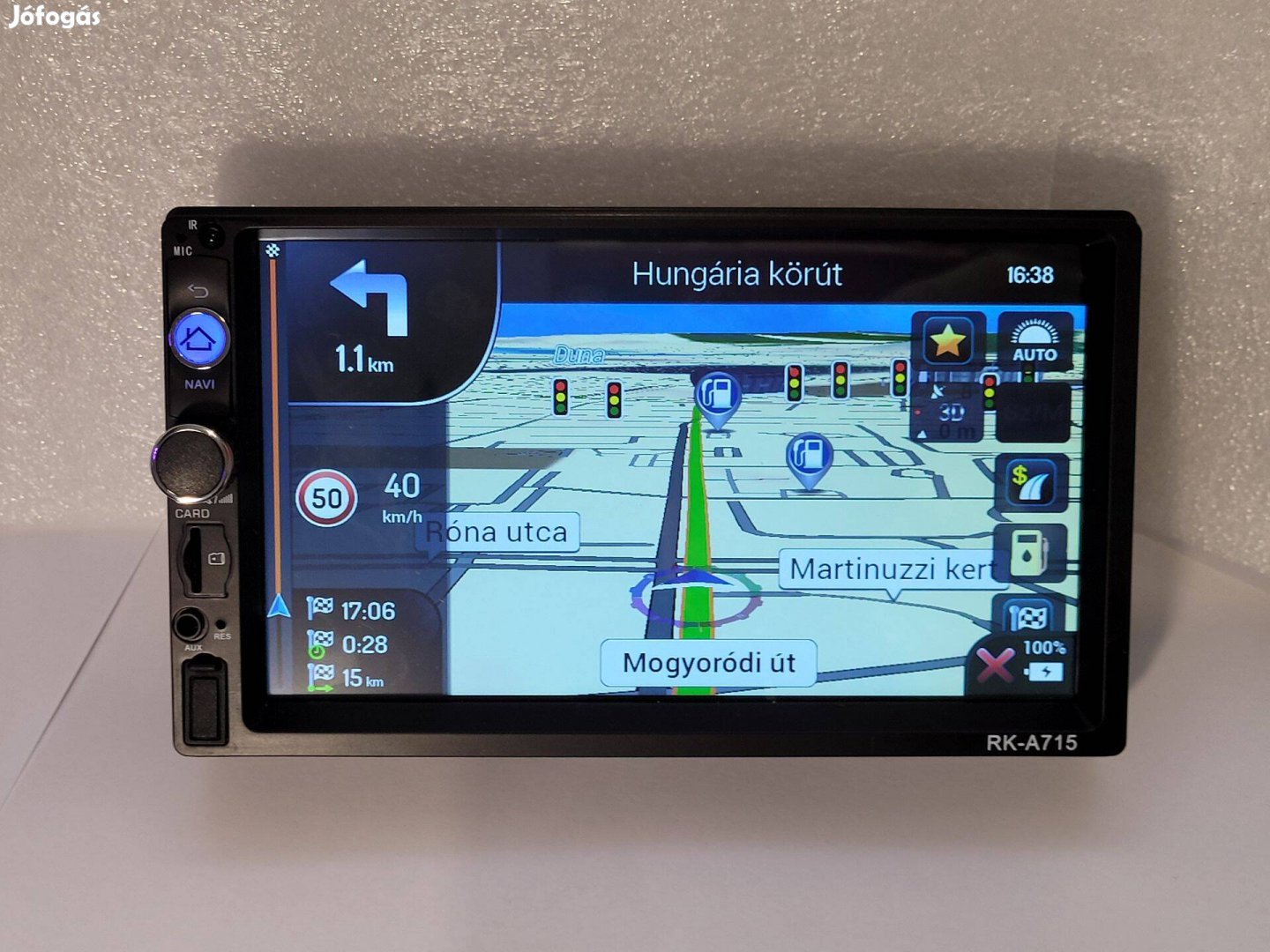 2 DIN autórádió Carplay RKA715 Fejegység 2GB 32GB Android 12