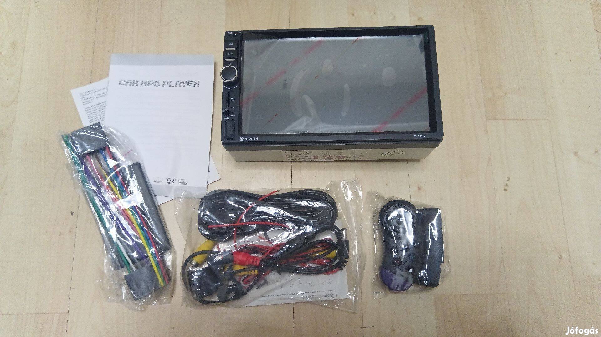 2 Din multémédiás fejegység tolatókamerával