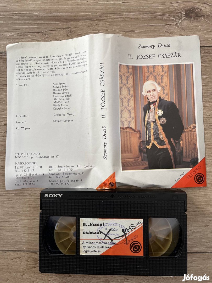 2 József császár vhs televideo