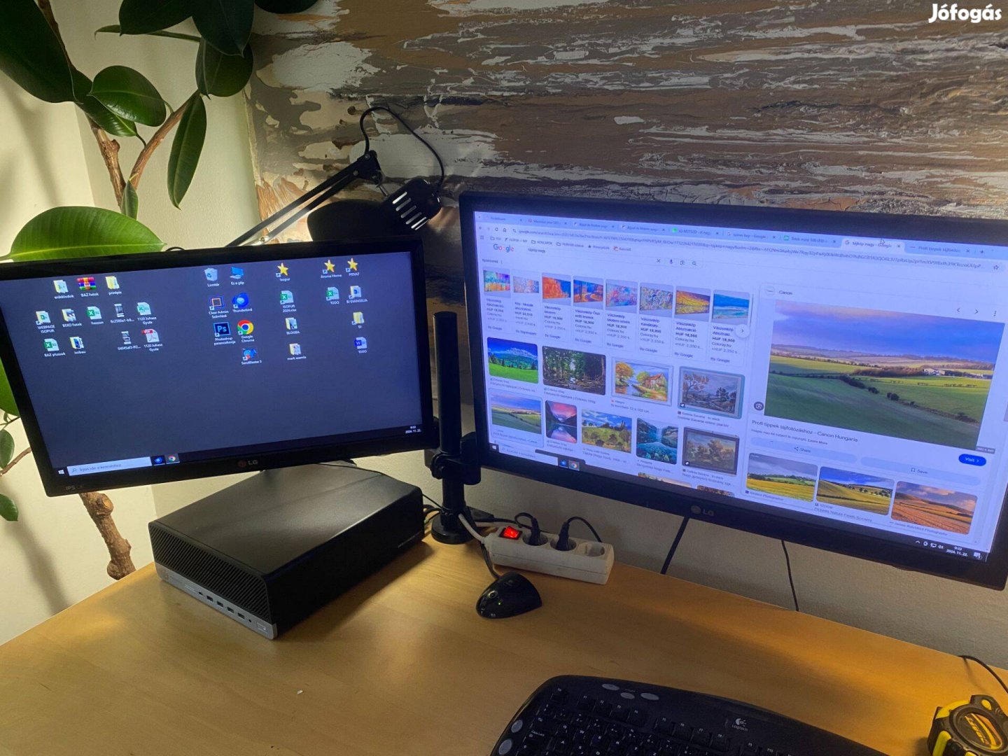 2 LG monitor konzol olcsón