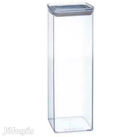 2 Literes Akril Tároló Légmentesen Záródó Fa tetővel  (4656)