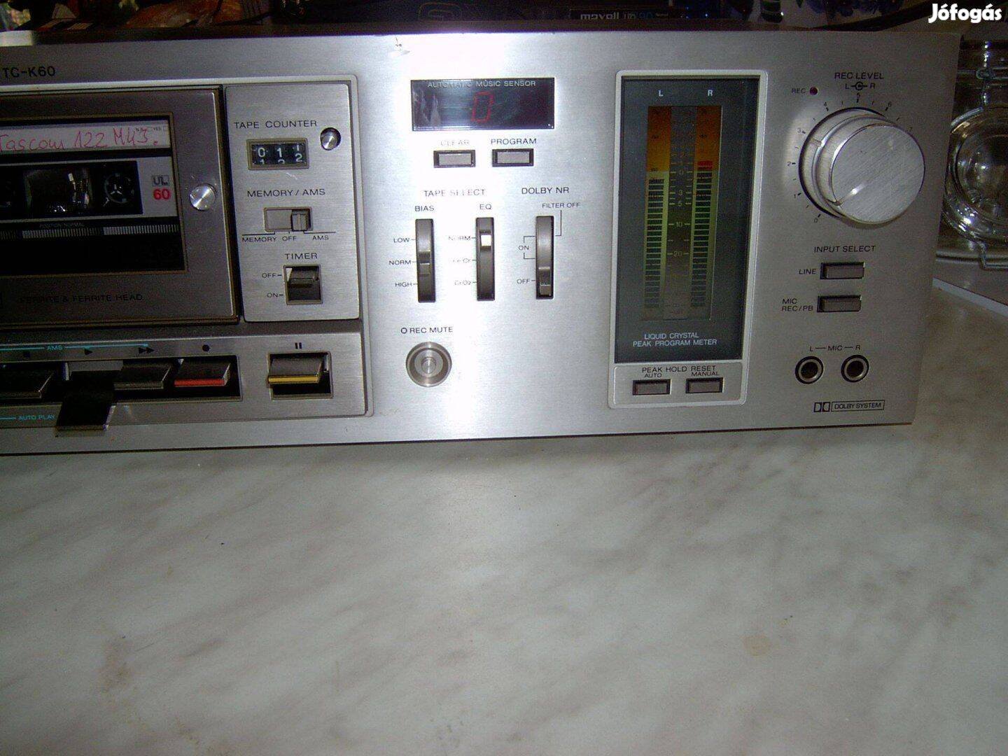 2.T.-Sony TC K-60 Extra kijelzővel magnó deck