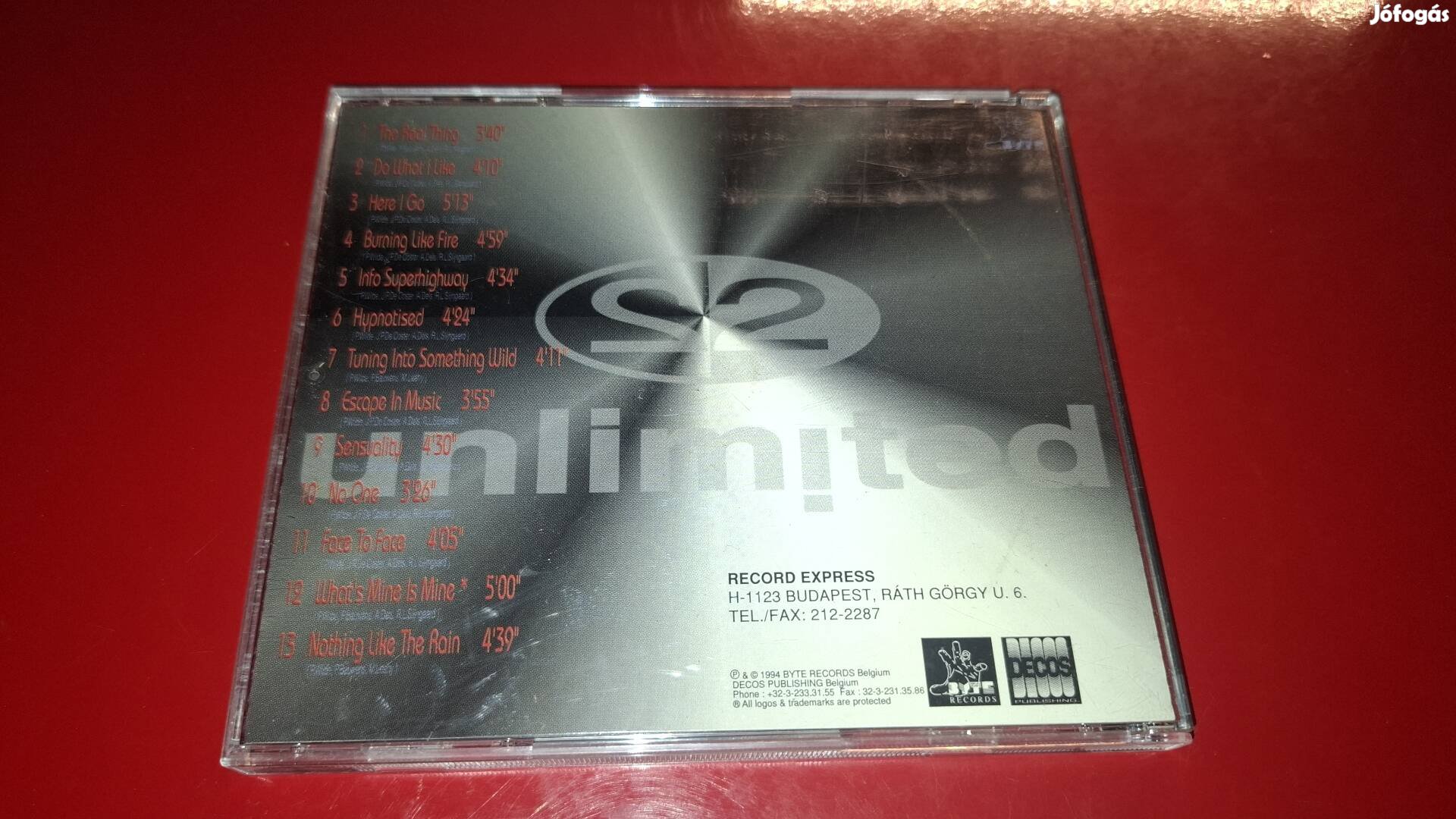 2 Unlimited Real Things Cd Magyar kiadás 1994