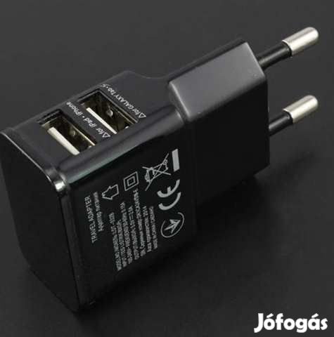 2 Utas USB Gyorstöltő Adapter 1 Amper 4878