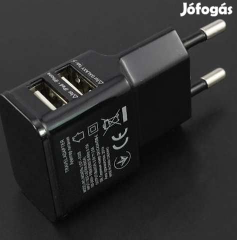 2 Utas USB Gyorstöltő Adapter  1 Amper  (4878)