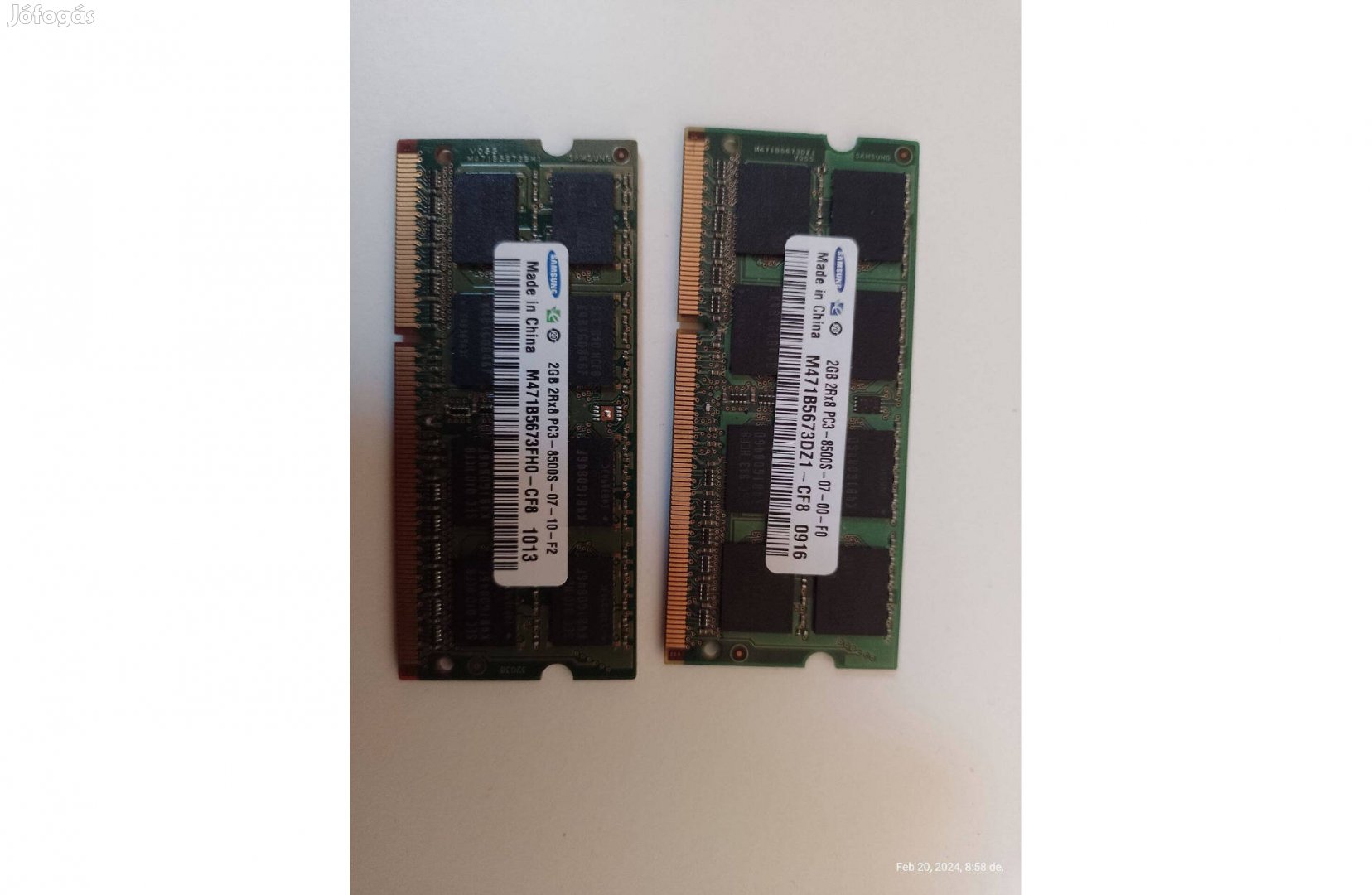 2 X 2 GB DDR3 10600 S Laptop RAM