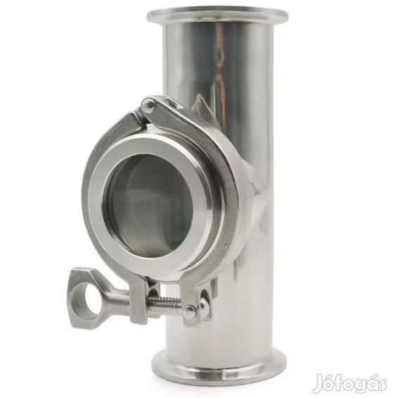 2-os Tri-Clamp Nézőüveges T Elem 6239
