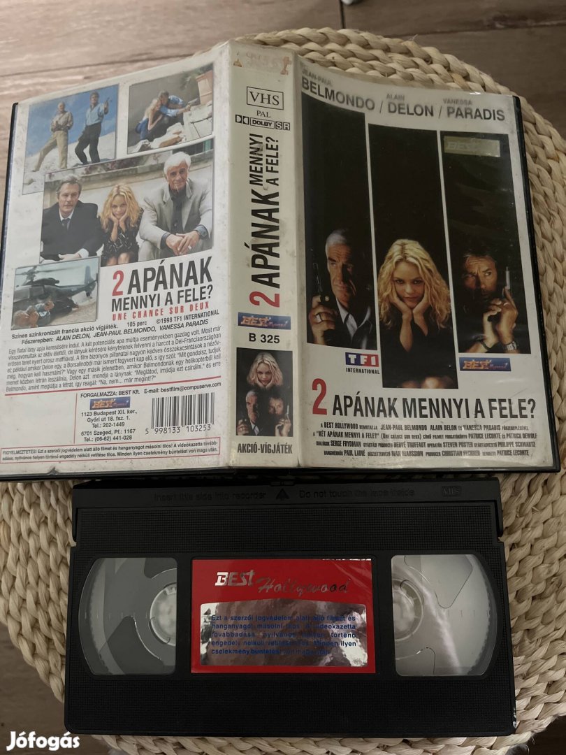 2 apának mennyi a fele vhs film