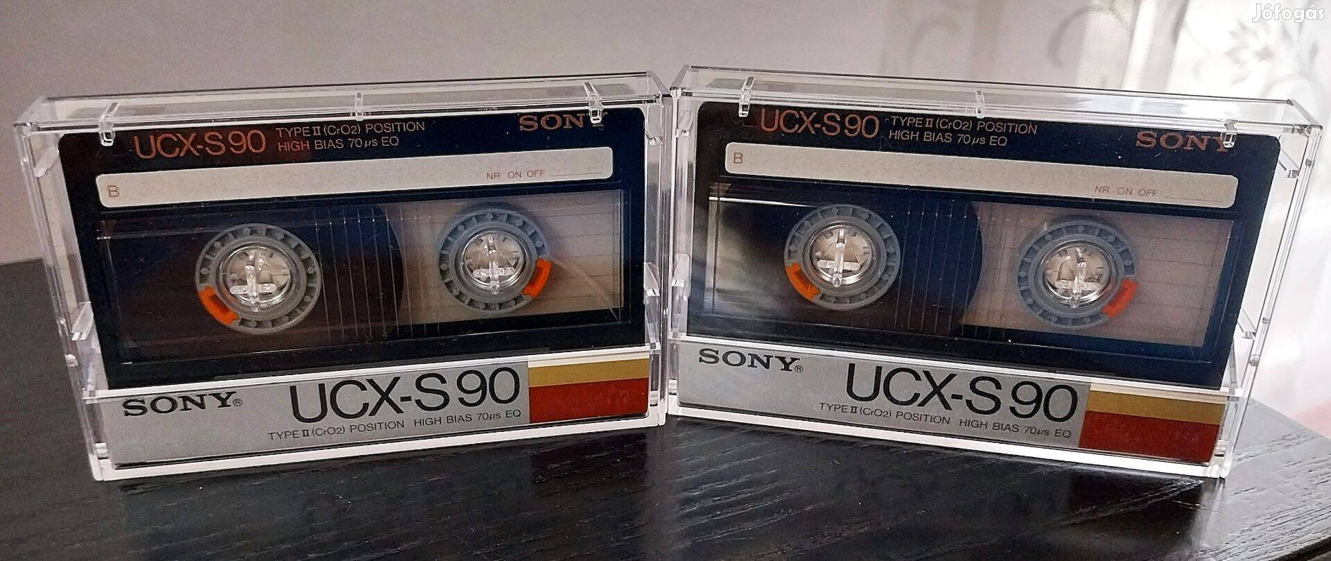 2 darab makulátlan Sony Ucx-S 90 retro chromos kazetták!