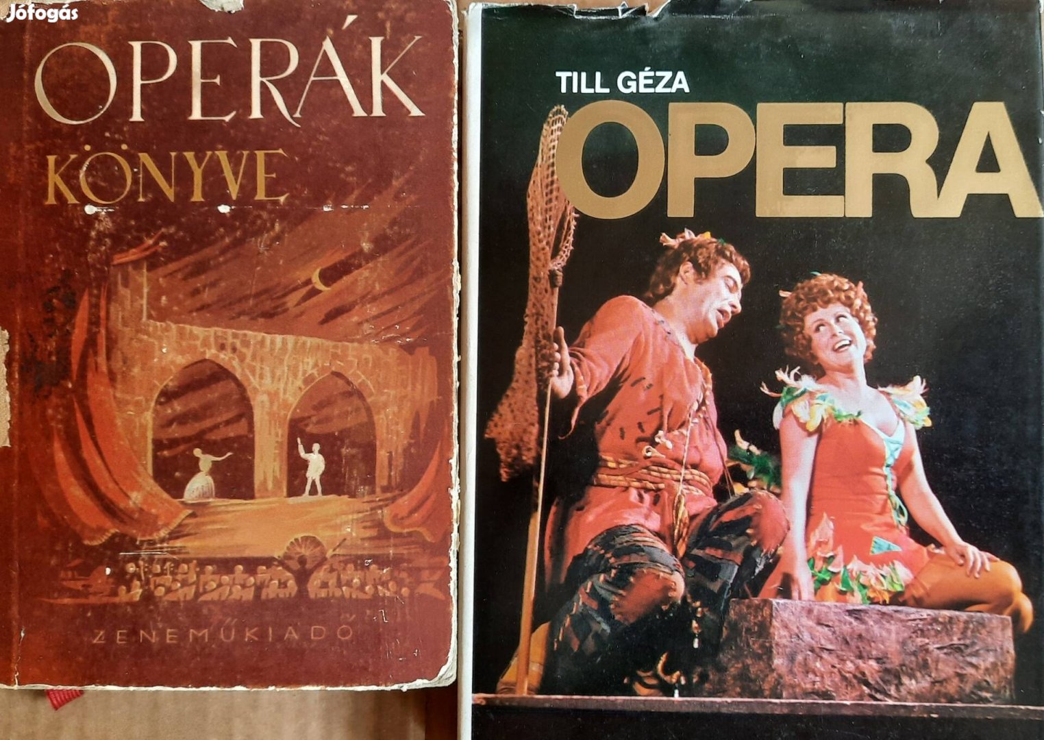 2 darab opera témájú könyv eladó 