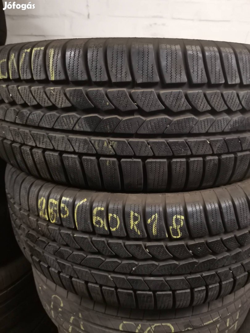 2 db 265/60r18 Continental 4*4 Wintercontact