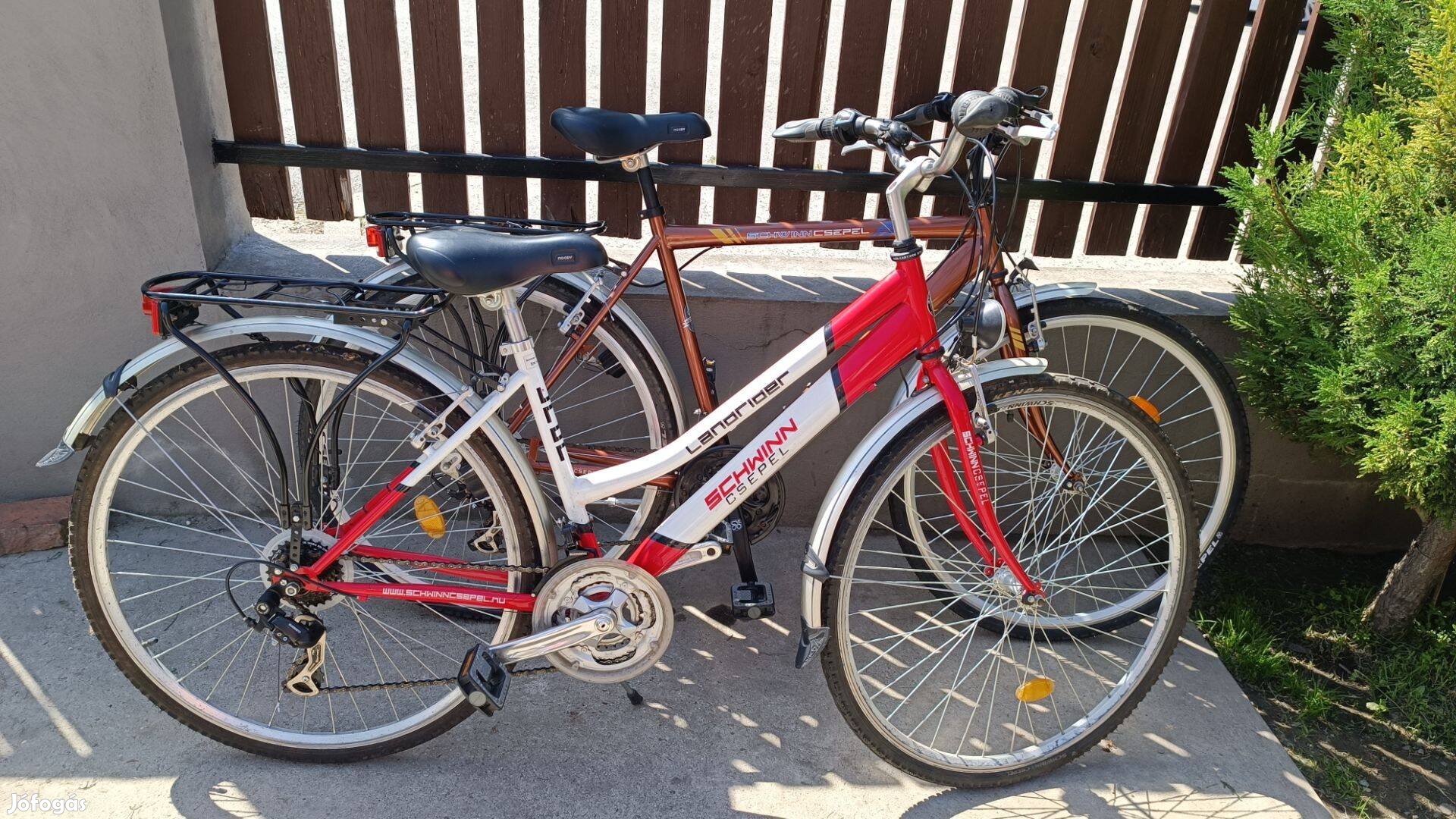 2 db 28"-as Schwinn Csepel Landrider trekking kerékpár