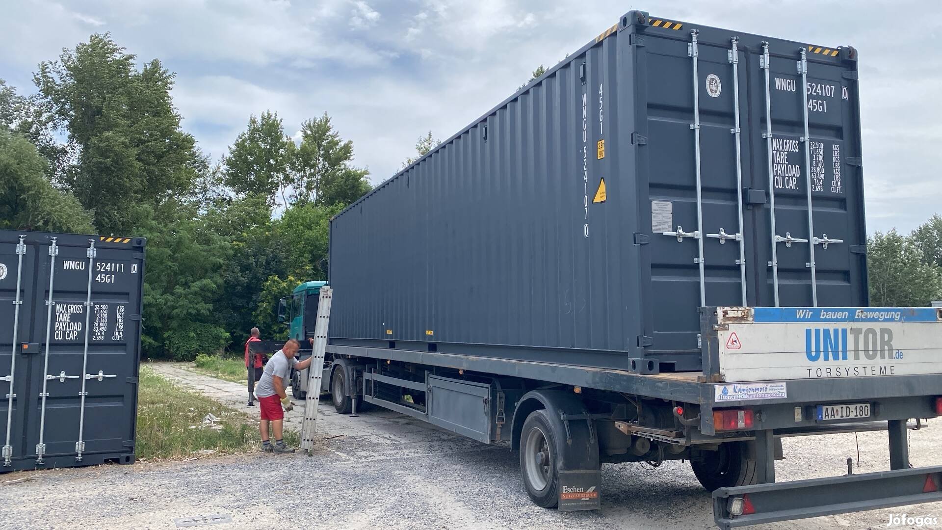 2 db 40 labas uj kontener elado Budapesten 