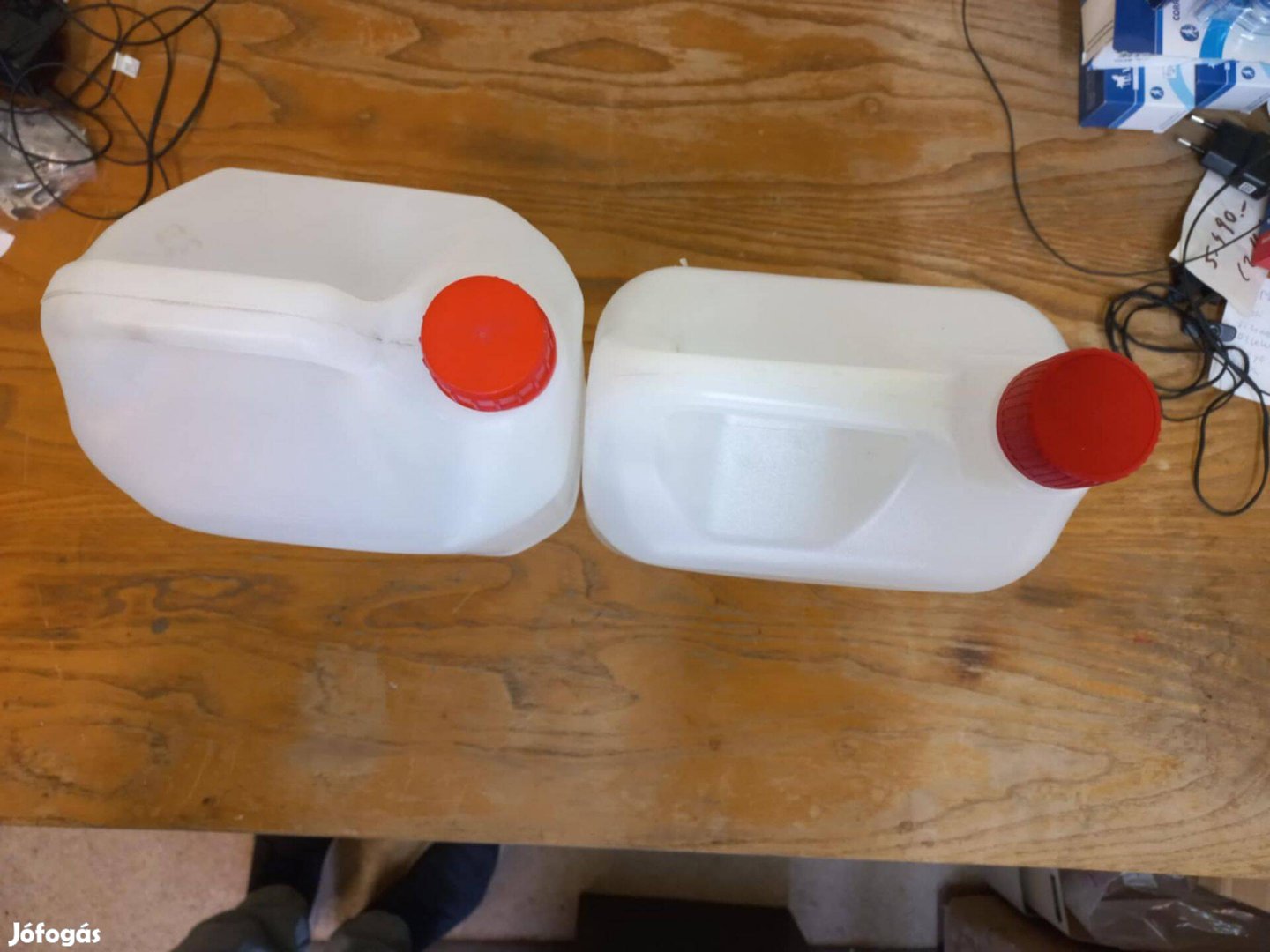 2 db 5 Literes Műanyag Kanna HDPE, Tiszta