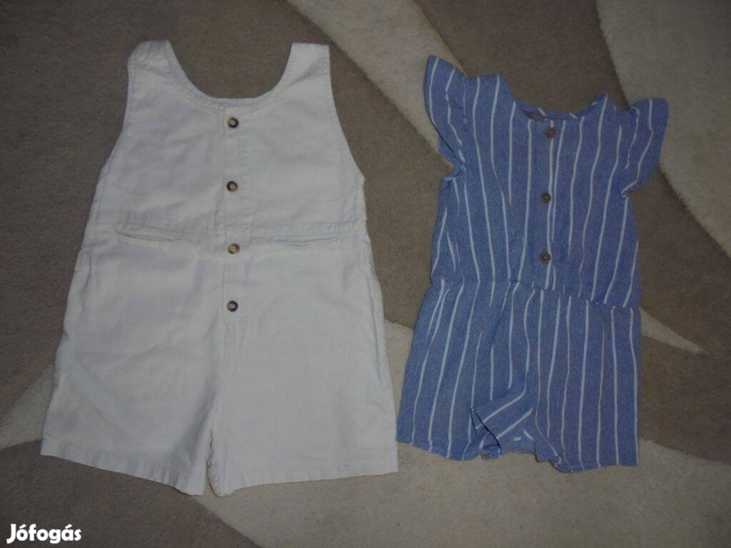 2 db 74-80-as lány nyári overál