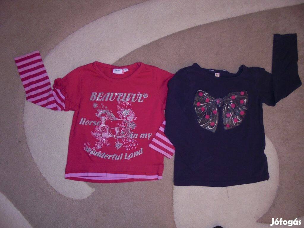 2 db 86-92-es lány póló pólócsomag