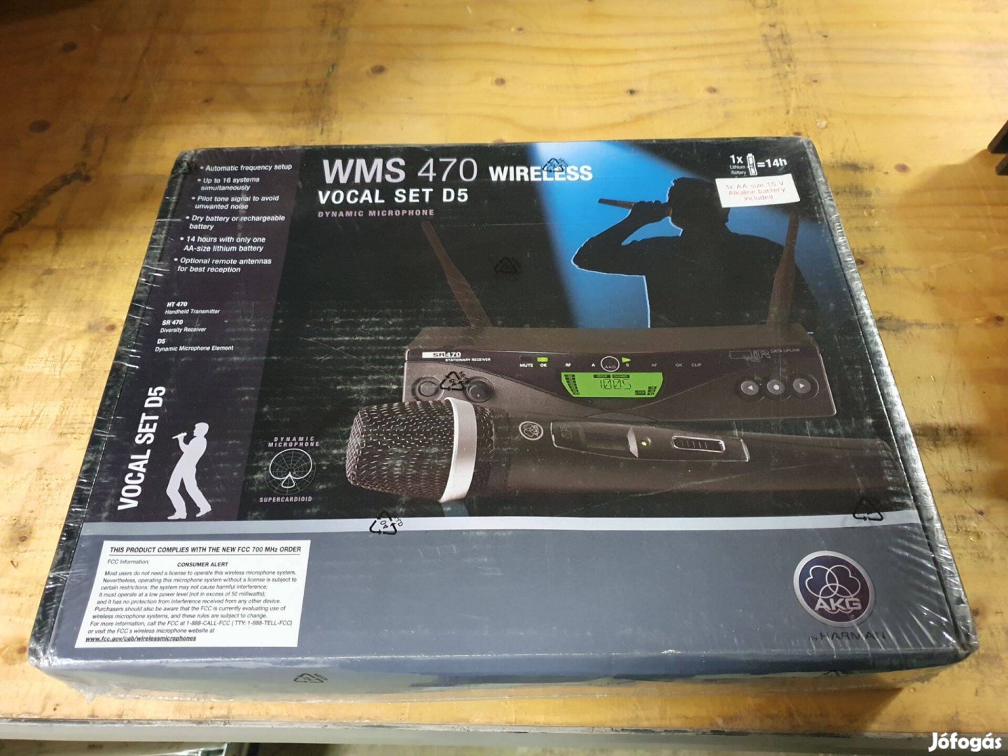2 db AKG WMS 470 D5 rádiós mikrofon vezetéknélküli