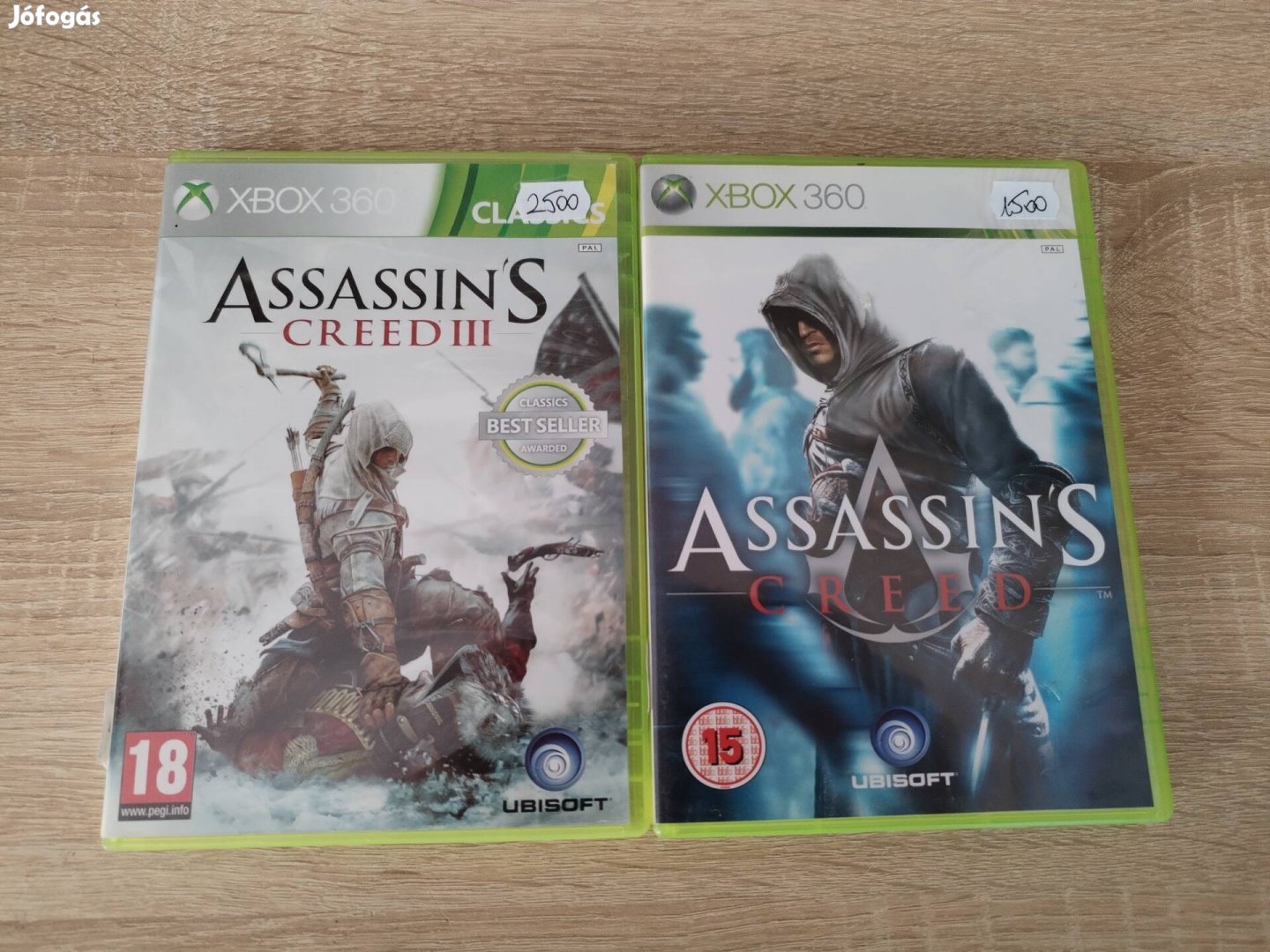 2 db Assassins Creed Xbox 360 játék 