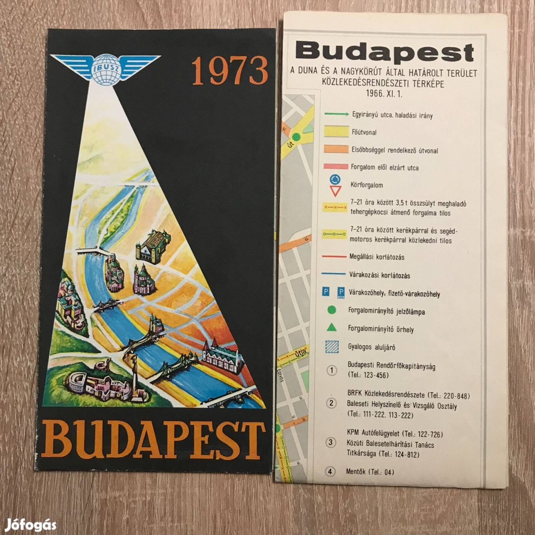 2 db Budapest térkép