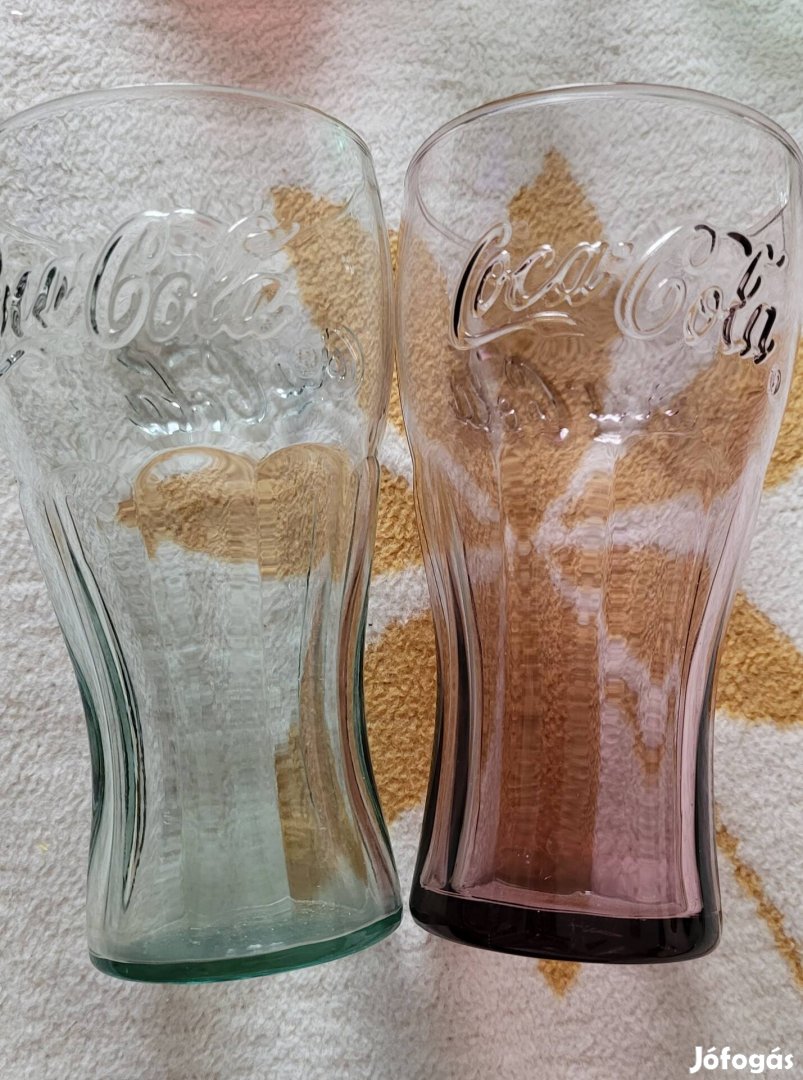 2 db Coca Cola üveg pohár. 
