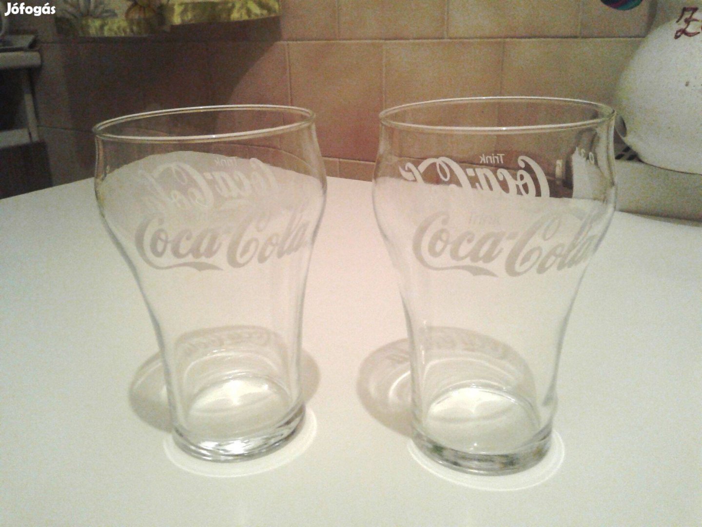 2 db Coca Colás 0,3 dl-es üvegpohár egyben 2 200 Ft
