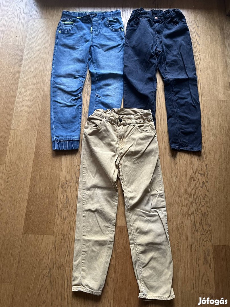 2 db H&M pamut chino, 1 db F&F farmer