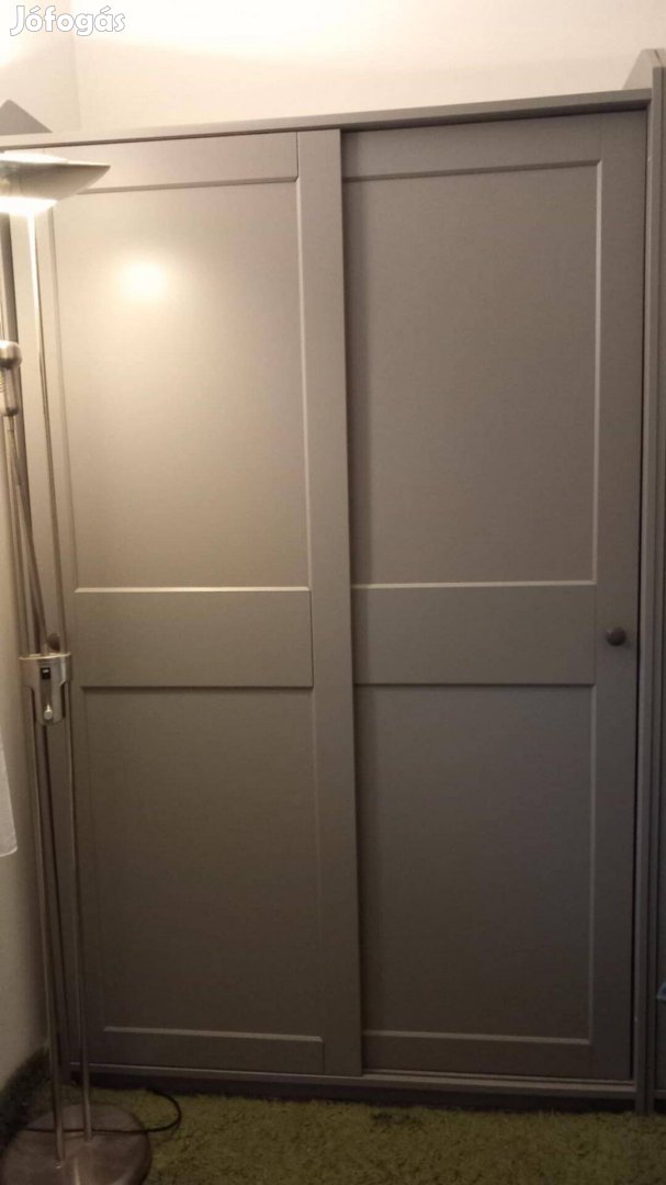 2 db Hauga-toloajtos-gardrobszekreny-szürke-6